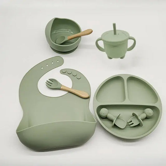 Baby Silicone 5/8-piece Tableware Set