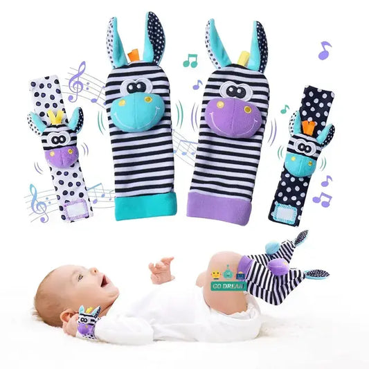 Baby Infant Wrist Rattle Socks